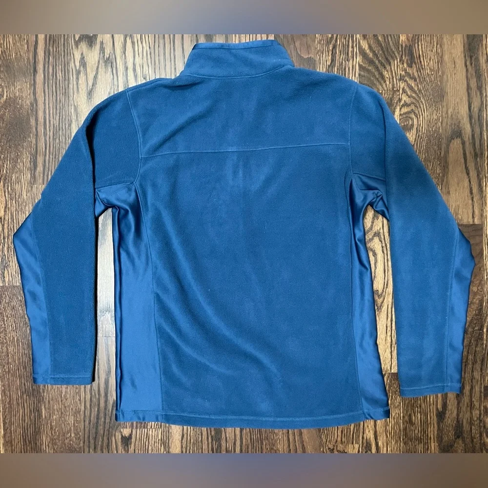 NWOT Columbia Women’s Blue Fleece Overlay ¼ Zip Pullover Size Large